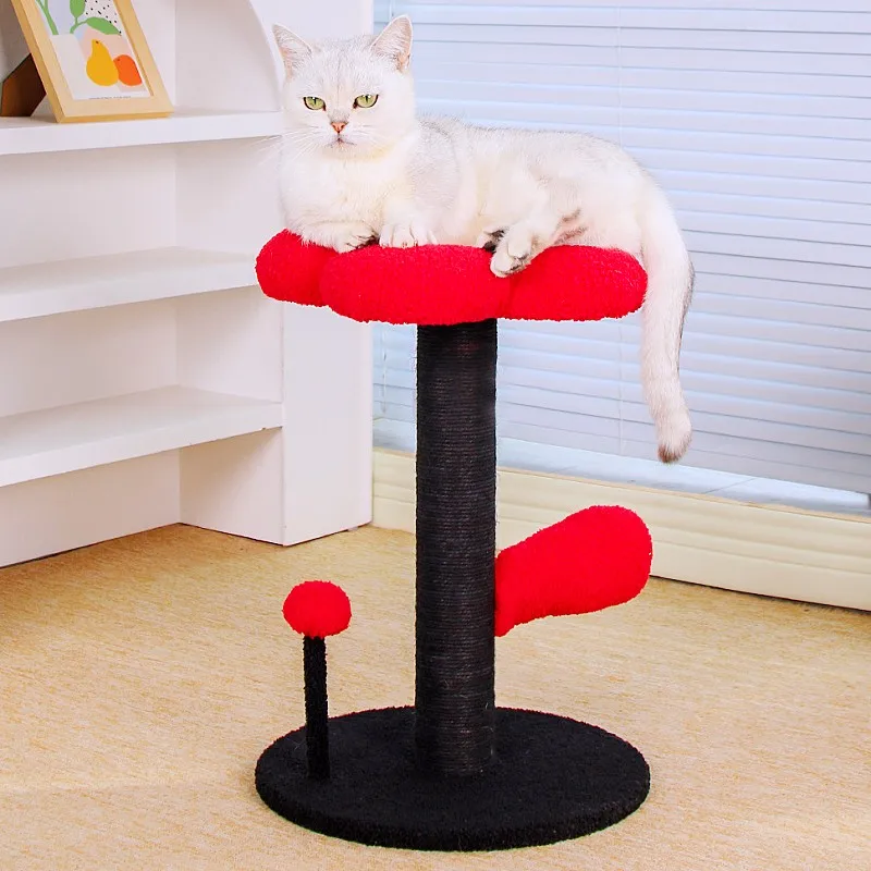 Marco de escalada para gatos, Protector de sofá de árbol para gatos con flores, rascadores para gatos, poste rascador de Sisal para gatos, torre de salto, accesorios para mascotas - imagen 5