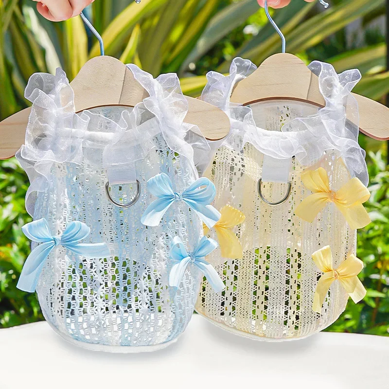 Chaleco fresco de verano para perros, ropa para mascotas, ropa transpirable a prueba de sol para perros, adecuada para perros pequeños y medianos, disfraz de gatito con anillo en D - imagen 5