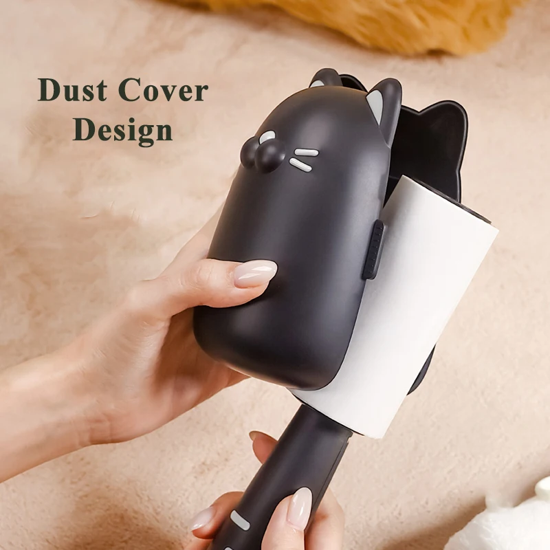 Rodillo de pelusa en forma de lágrima, cepillo portátil para quitar el pelo de mascotas, cepillo de rodillo reemplazable, herramienta de limpieza del hogar, cepillo de tela pelusa para ropa - imagen 2