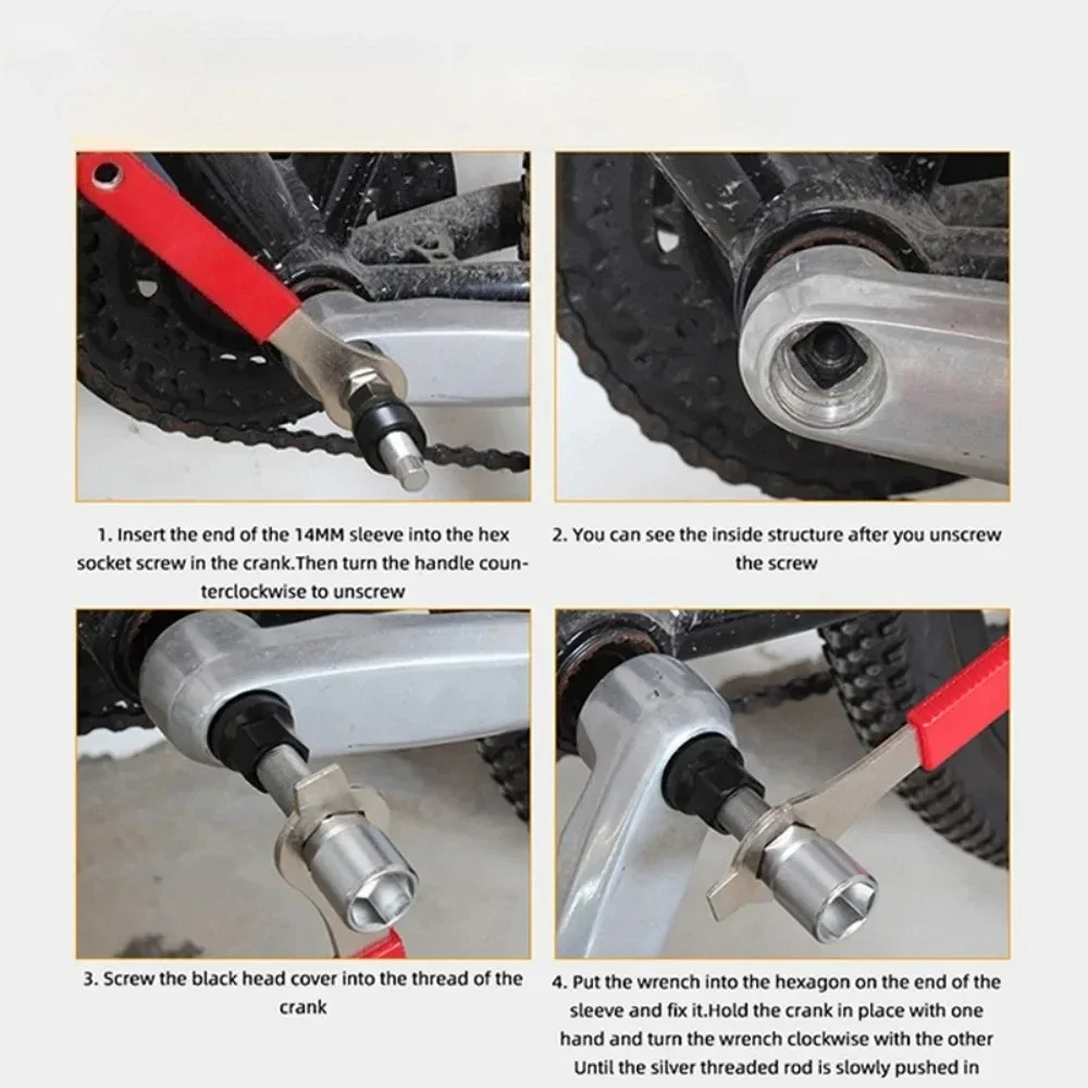 Extractor de pedalera para bicicleta, herramienta de reparación - imagen 4