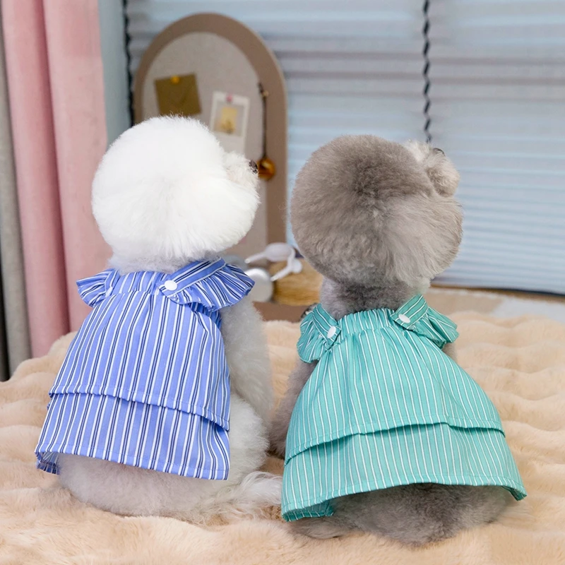 Adorable falda de princesa para perros pequeños, vestidos para primavera y verano, disfraz de moda con diseño elegante para mascotas pequeñas - imagen 2