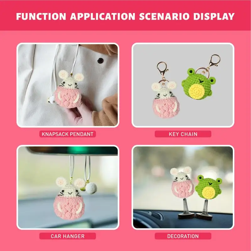 Kit de animales de peluche de ganchillo para principiantes, Kit de punto de animales de ganchillo, Kit de punto, arte artesanal DIY para adultos y principiantes - imagen 5