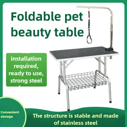 Mesa grooming plegable acero inoxidable – Perros y gatos