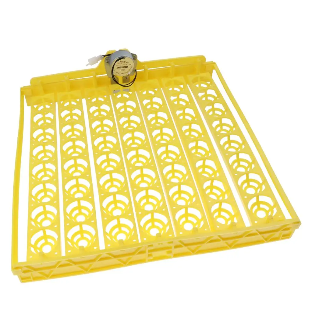 56 Chicken Duck Quail Goose Pigeon Bird Poultry Eggs Tray Motor Automatic Incubator ing Turner 110V