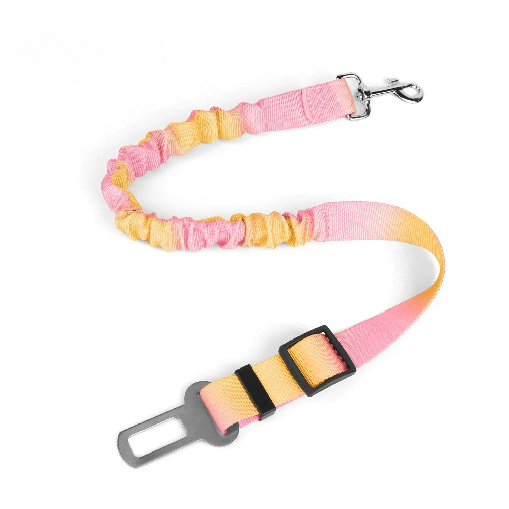Adjustable Dog Car Seat Belt Harness Leash Nylon Reflective Cushioning Elasticity Car Travel Dog Accessories for Small Dogs - imagen 3
