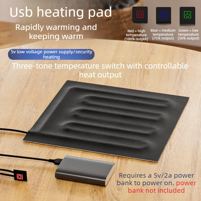 Almohadilla térmica USB impermeable para gatos y perros pequeños - imagen 2