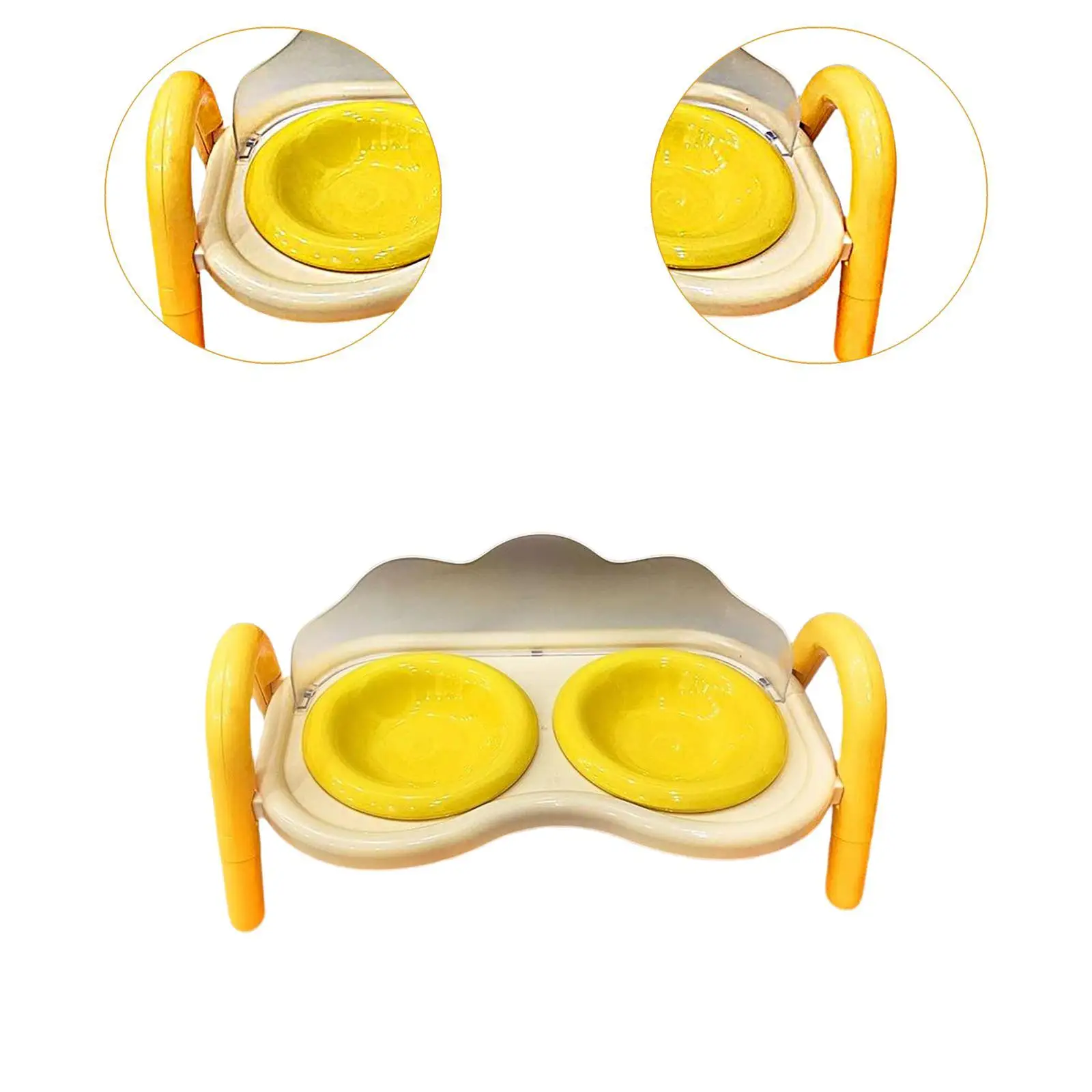 Raised Cat Bowls for Food and Water Portable for Puppy Kitten Cat Dishes