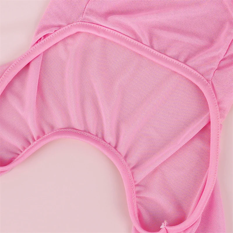 Pijama de oso para perros pequeños y grandes, mono de malla para mascotas, color rosa, azul, morado y amarillo, ropa de verano para Labrador XS-4XL - imagen 3