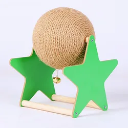 Juguete interactivo para gatos: rueda, cuerdas de sisal y rascadores