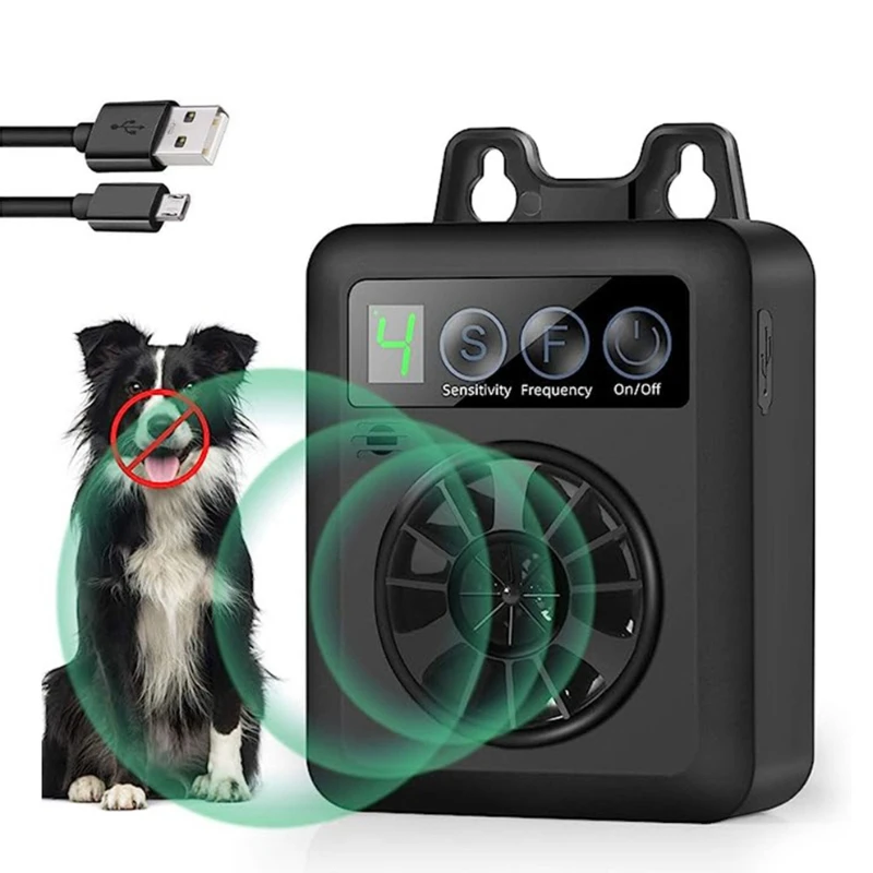 Nuevo dispositivo antiladridos ultrasónico inteligente con pantalla Digital, dispositivo antiladridos ultrasónico para perros, entrenamiento para perros, suministros para mascotas