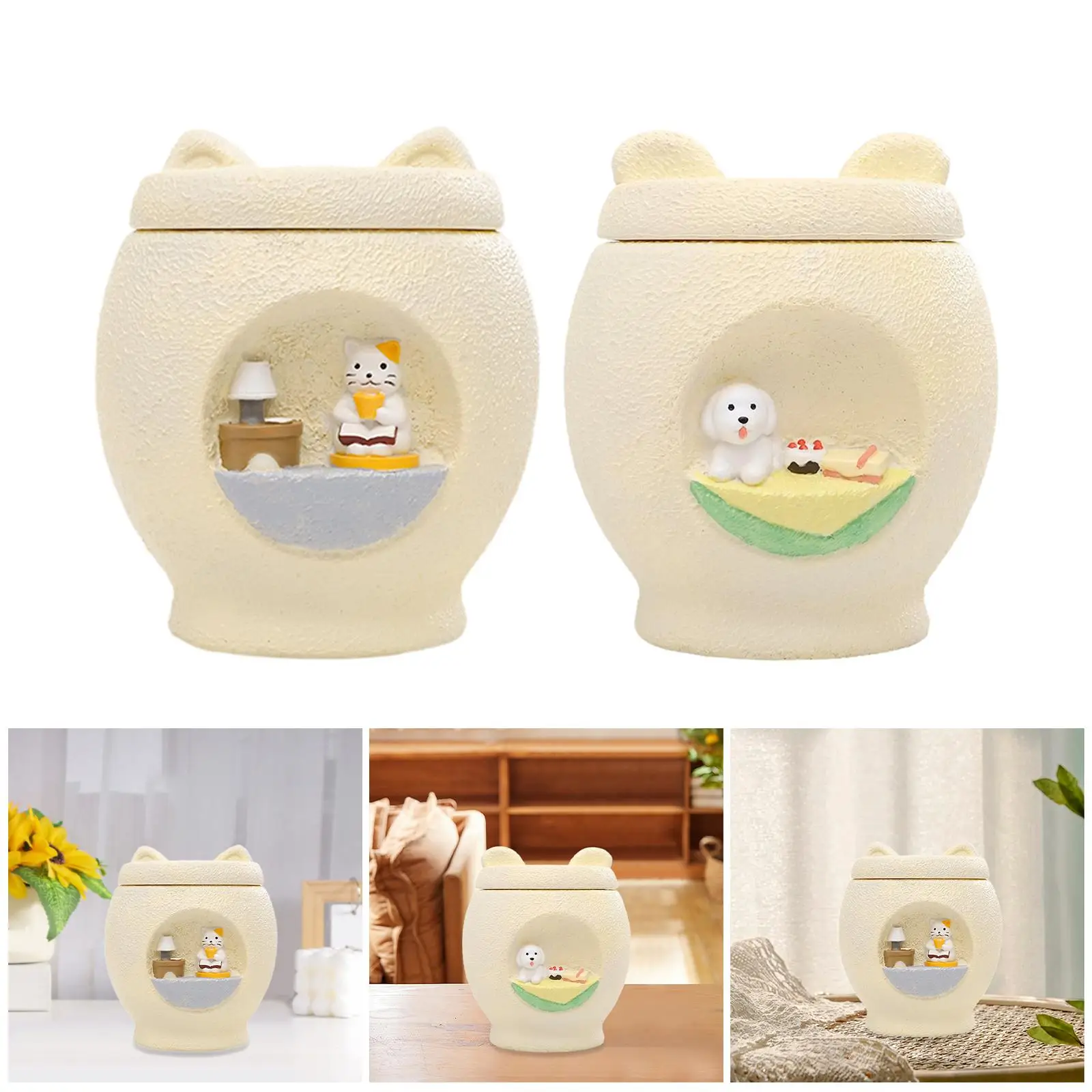 Urnas de cremación conmemorativas para mascotas, soporte para cenizas conmemorativo, ligero, mantiene recuerdos, estuche de memoria para mascotas, recuerdo para gatitos, conejos y conejos - imagen 3