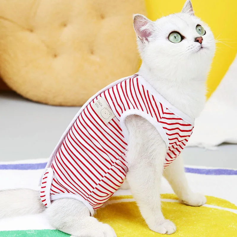 Pijamas pelados para perros y gatos, mono para niñas, bata quirúrgica para mascotas, ropa para perros, mono con vientre envuelto para cachorros, pijamas para perros pequeños, Yorks XL - imagen 5