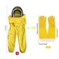 M suit with S gloves