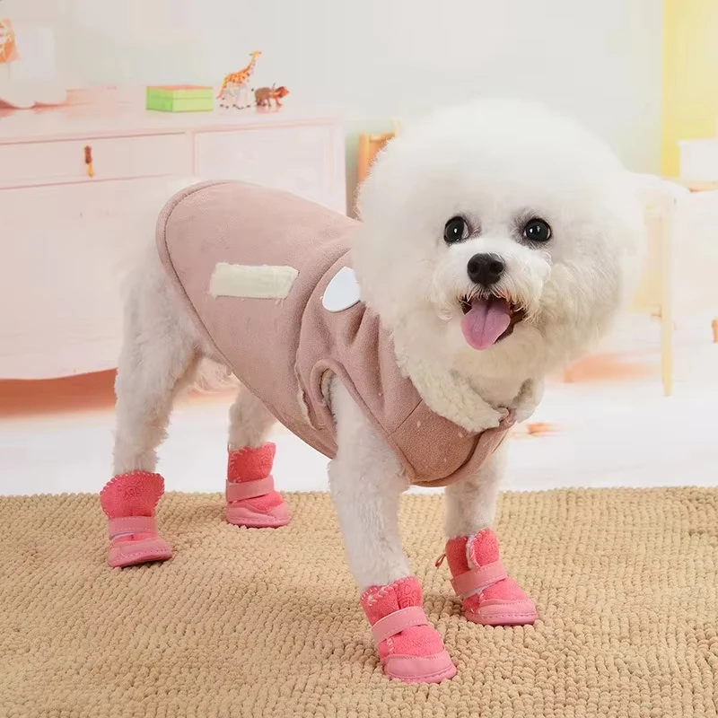 Botas de invierno antideslizantes para perros pequeños y medianos - imagen 3