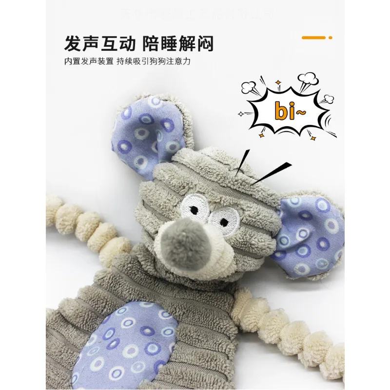 Anillo de felpa de papel para perros pequeños, juguete chirriante para limpieza de dientes, Chihuahua, accesorios para cachorros - imagen 5