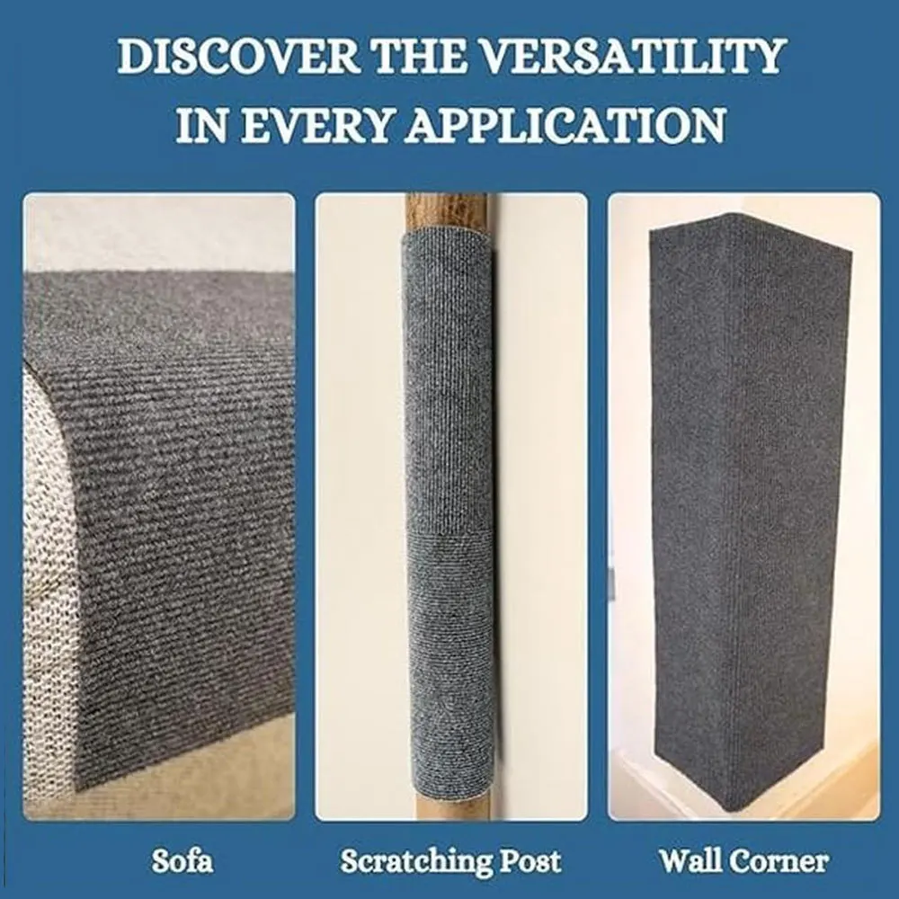 Protector de sofá para rascar gatos, alfombrilla recortable para rascar gatos, rascador para gatos, cinta para sofá, alfombra autoadhesiva, tablero rascador para gatos - imagen 4