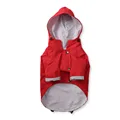 Red dog raincoat
