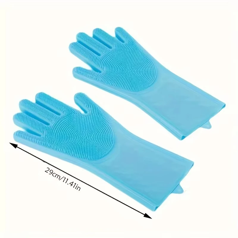 Guantes de baño de silicona para mascotas, 1/3 Uds., para gato, cachorro, limpieza de belleza, champú para baño, cepillo para perros y gatos, guantes, productos para mascotas - imagen 5