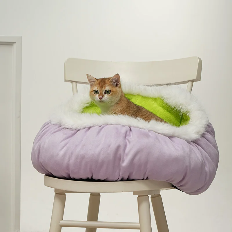 Cama suave de felpa para gatos, cama suave para perros, cama esponjosa para gatos, cómodo sofá para perros, accesorios para perros, cama para perros medianos - imagen 4