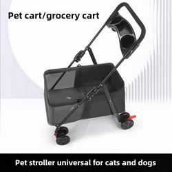 Cochecito ligero y plegable para gatos y perros – Transportín