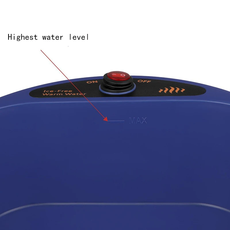 Cuenco de agua con calefacción para perros, cuenco termostático para perros y gatos, pollo, pájaros, cuenco aislado para invierno al aire libre, botella de agua de 2L - imagen 3