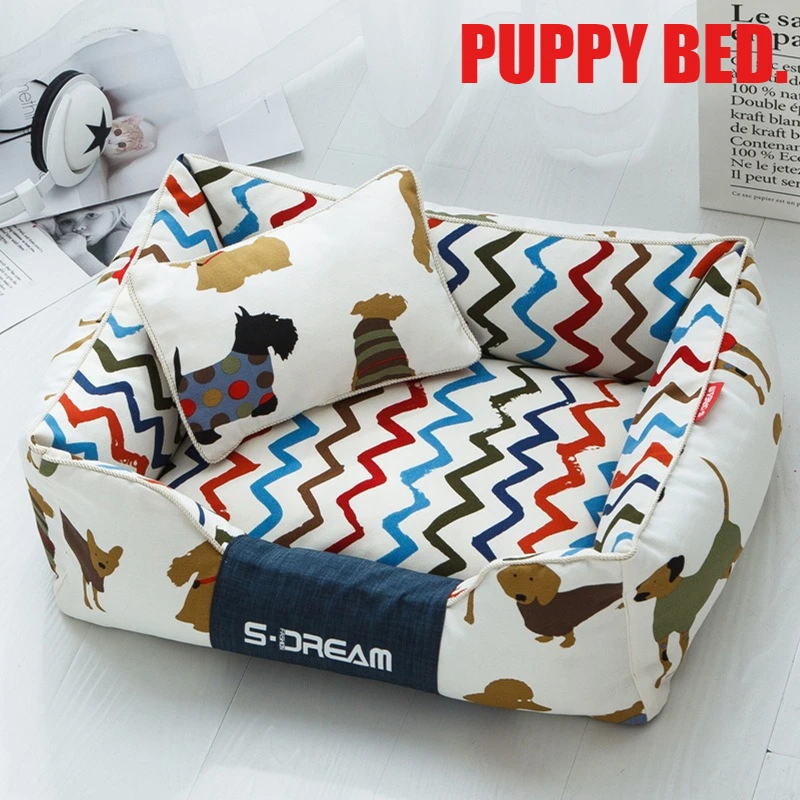 Cama de lujo para gatos y perros – Sofá lavable y extraíble