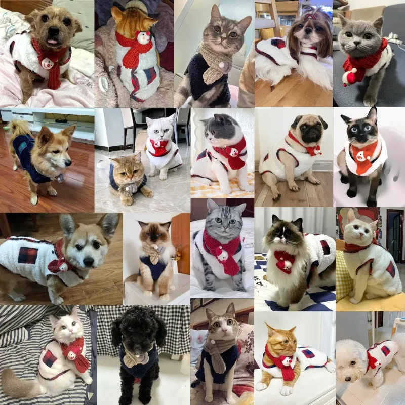 Chaqueta para perros a la moda, chaleco, ropa de invierno para perros, disfraz cálido y suave para cachorros, chaqueta bonita para gatos, abrigo de Navidad para mascotas, ropa para Chihuahua - imagen 2