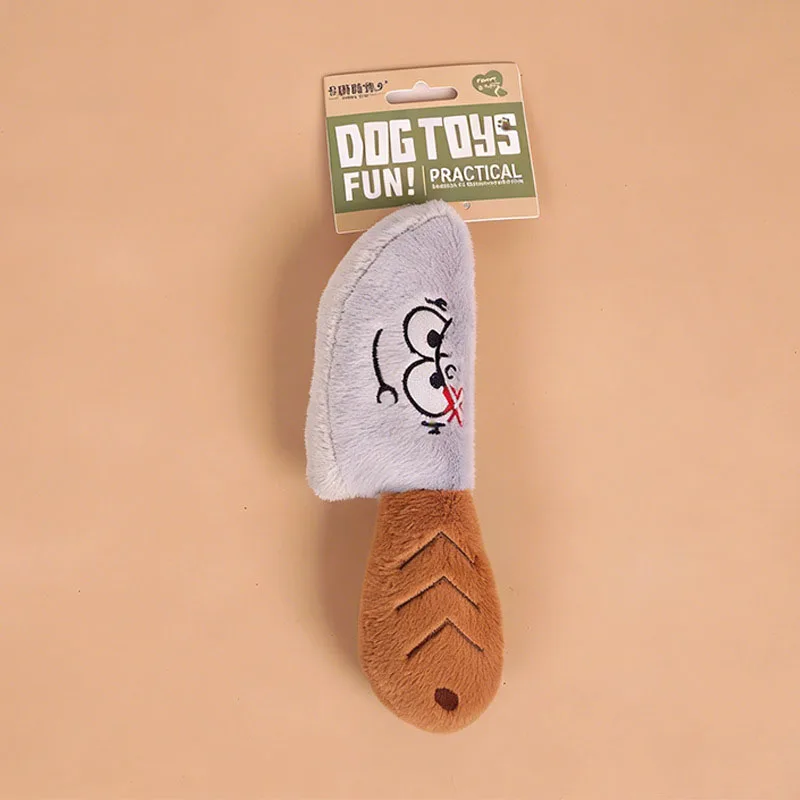 Peluche interactivo cara divertida con sonido para perros