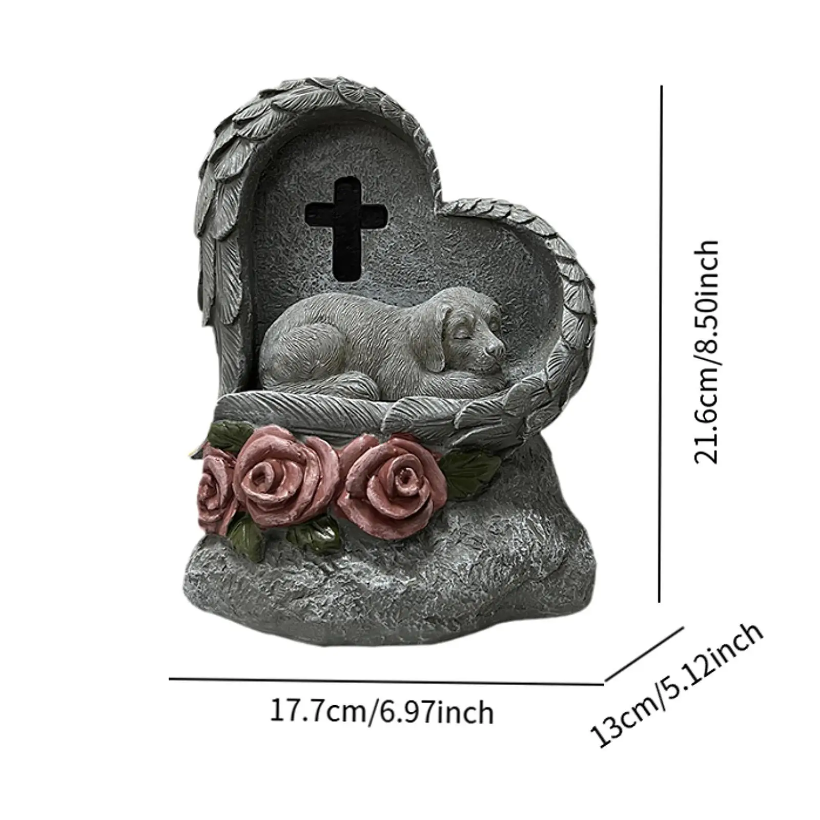 Small Animal Monumen Weatherproof Decoration Resin Backyard Pet Grave Marker