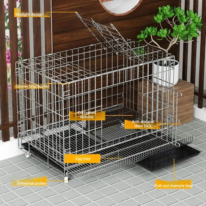 Gallinero plegable para criar gallinas y recoger huevos – Interior y exterior - imagen 2