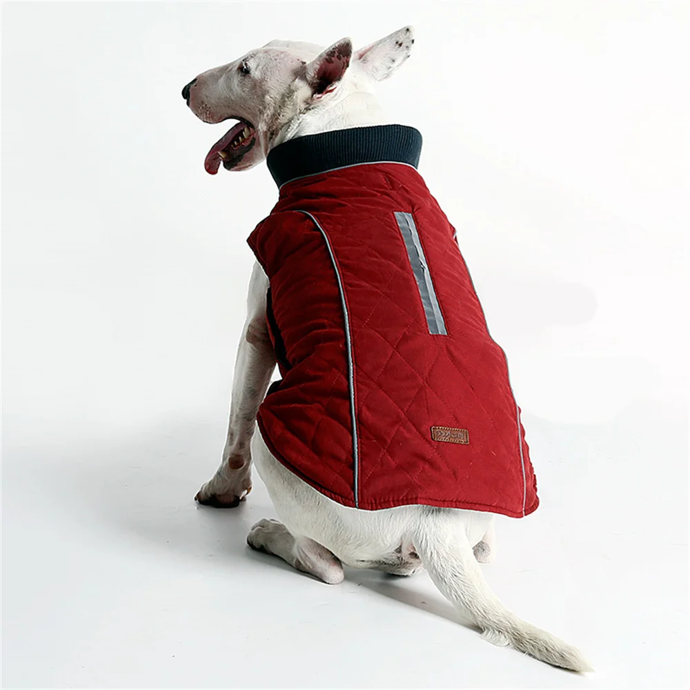 Weimaraner-abrigo reflectante para mascotas, chaqueta cálida para perros pequeños, medianos y grandes, Bull Terrier, ropa de invierno - imagen 4
