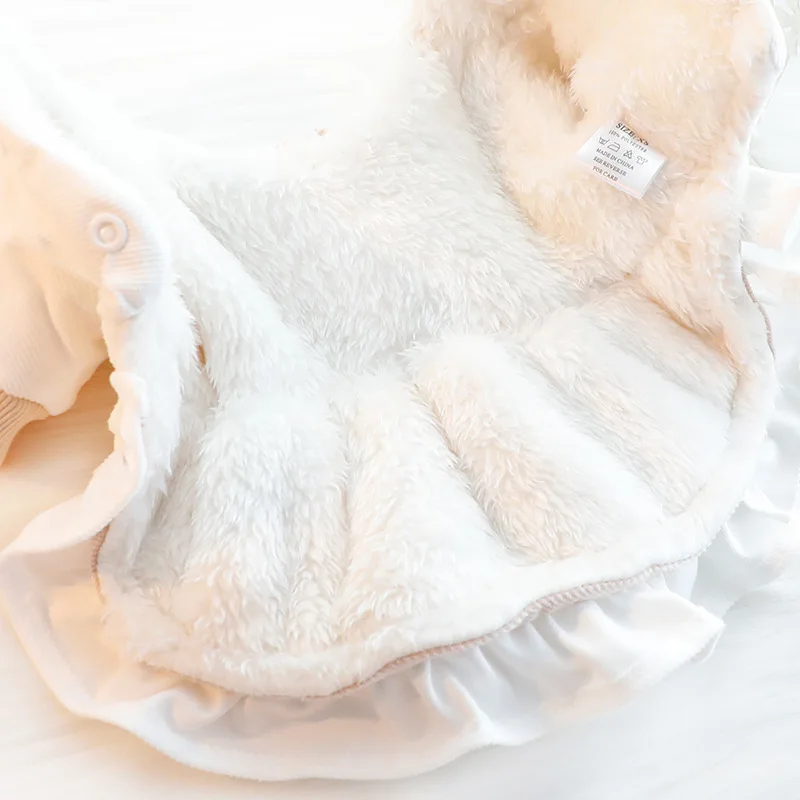 Vestido invierno grueso para perros pequeños y gatos – Princesa lazo - imagen 5