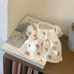 Vestido floral para perro y gato, adecuado Chihuahua