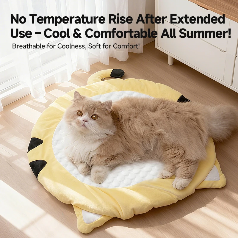 Cama refrescante para gatos – Base antideslizante y lavable