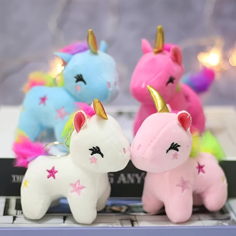 Juguete de peluche con forma de unicornio de Color aleatorio para perros, juguete interactivo para rechinar y limpiar los dientes, 1 ud. - imagen 5