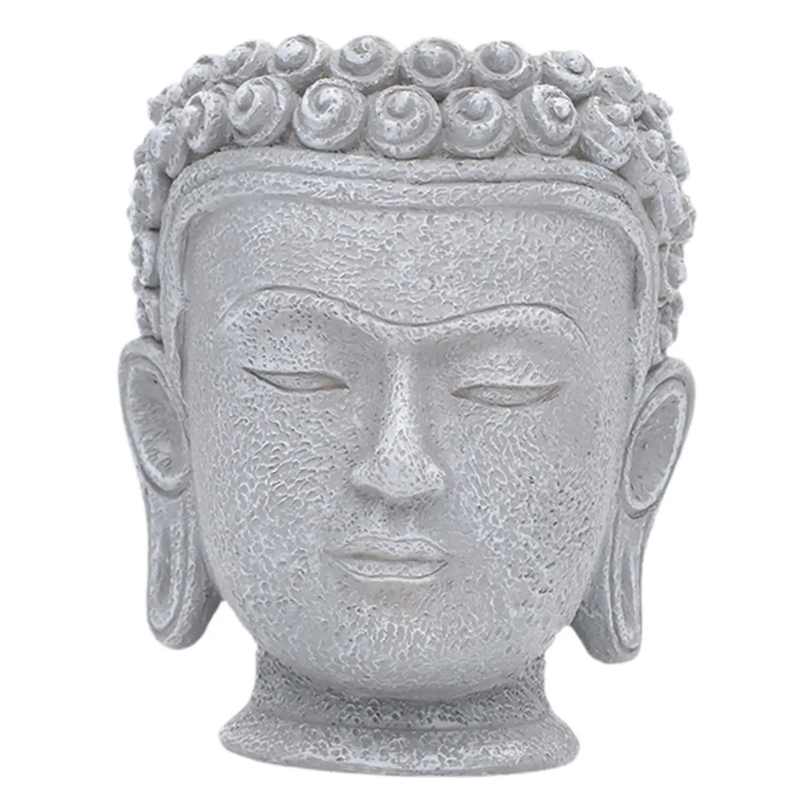Buddha Head Flower Pot Plant Pot Indoor Plants Gift Decoration Sculpture for Table Centerpiece Home Garden Desktop Office
