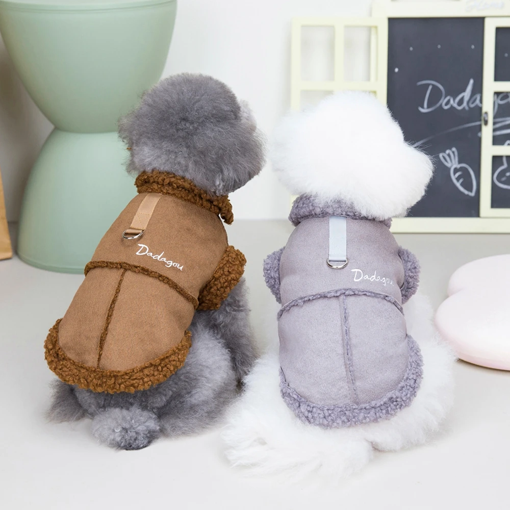 Ropa para mascotas para perros pequeños, chaqueta para cachorros, chaleco polar cálido de invierno, abrigo para perros, ropa para mascotas para Chihuahua, Bulldog francés - imagen 2