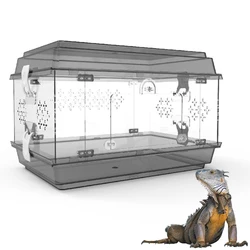 Terrario acrílico para reptiles – Jaula cria para lagartos y serpientes