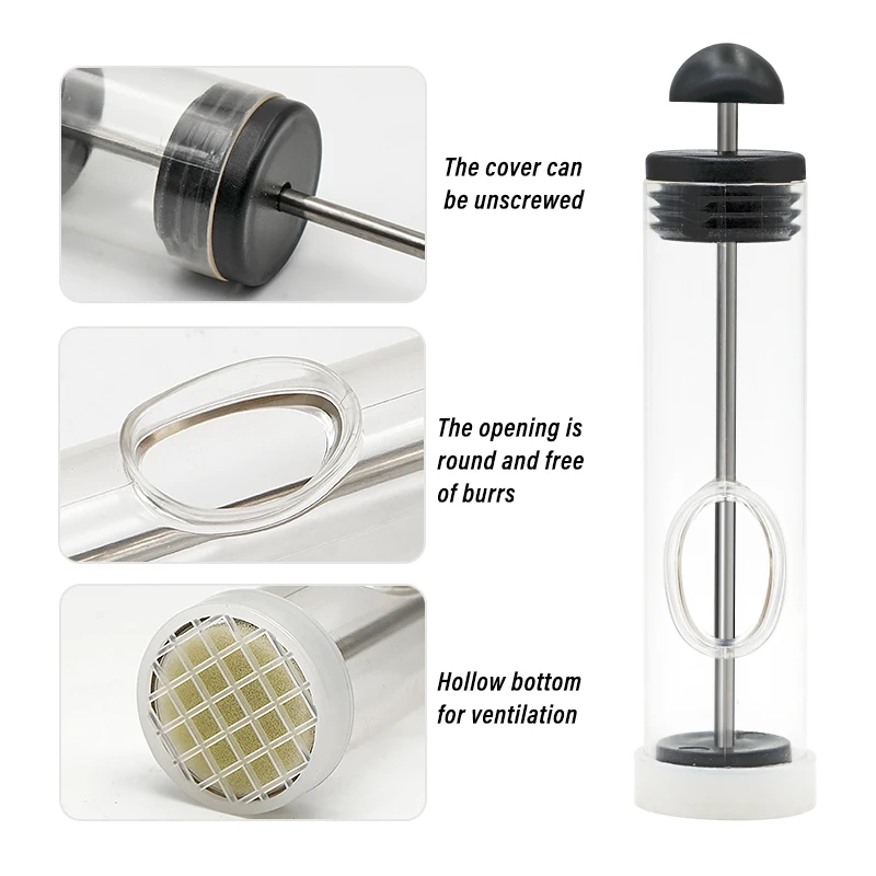 Botella marcadora de jaula con marca de abeja, recogedor portátil de abeja con pronunciación, suministros de apicultura, 1 ud. - imagen 3