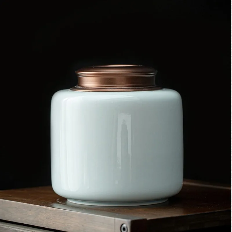 Urna de cerámica grande para mascotas, recuerdo de cremación de cenizas personalizado, ataúd funerario, almacenamiento de cenizas, suministros funerarios - imagen 2