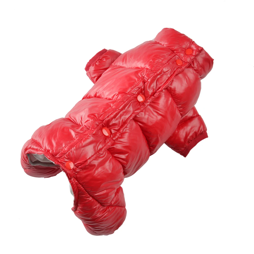 Mono cálido de invierno para perros pequeños y medianos, abrigo impermeable a prueba de viento, chaqueta para cachorros, ropa para Bulldog Francés Yorkie, monos para mascotas - imagen 2
