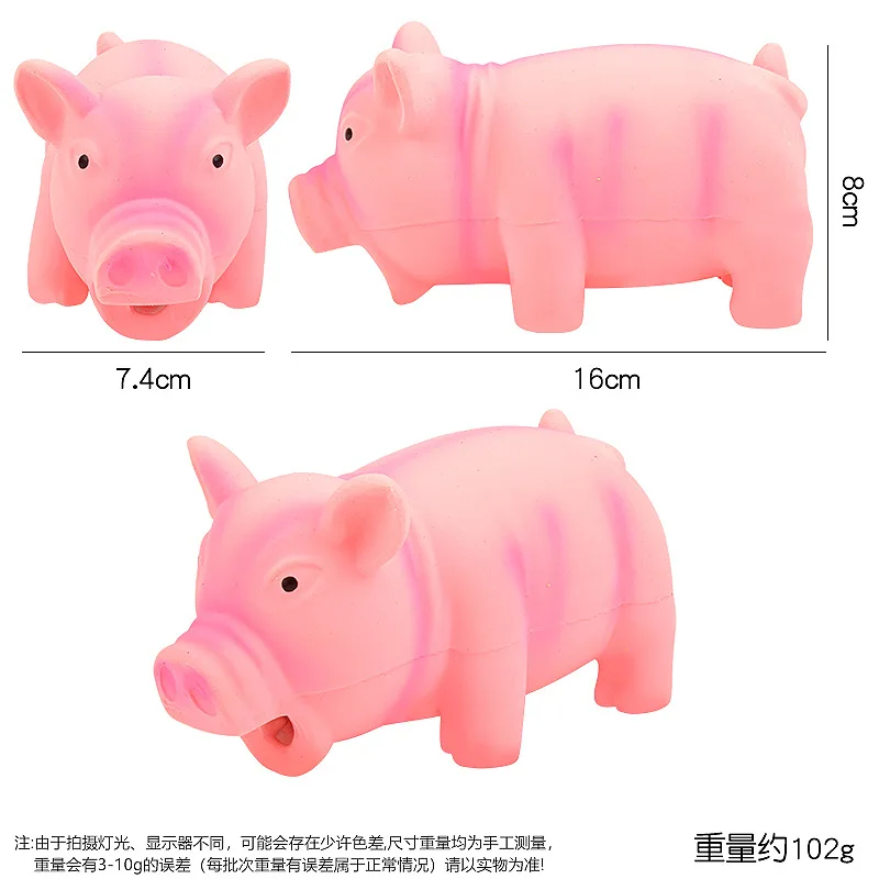Juguete masticable sonoro de cerdo para perros – Diversión - imagen 2