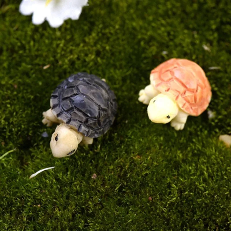 Decoración de pecera, accesorios de acuario de tortuga de simulación, Tortuga de resina linda, adorno, accesorios de Acuario, 2 piezas por juego - imagen 4