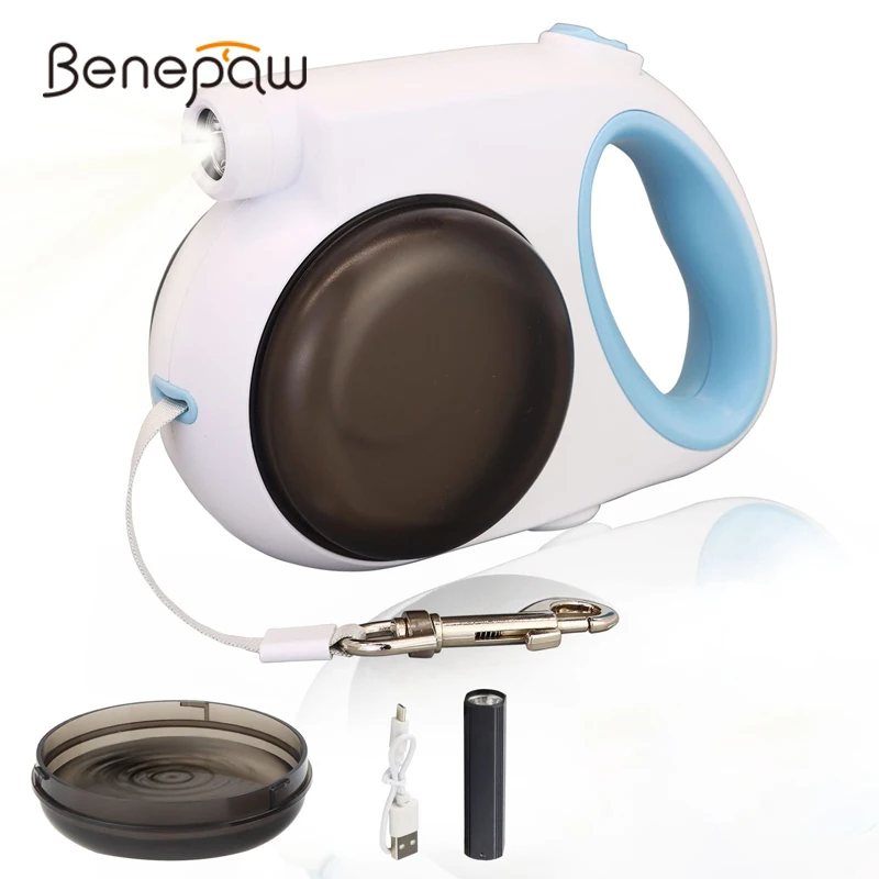 Benepaw correa retráctil ligera perros - Vista principal del retráctil