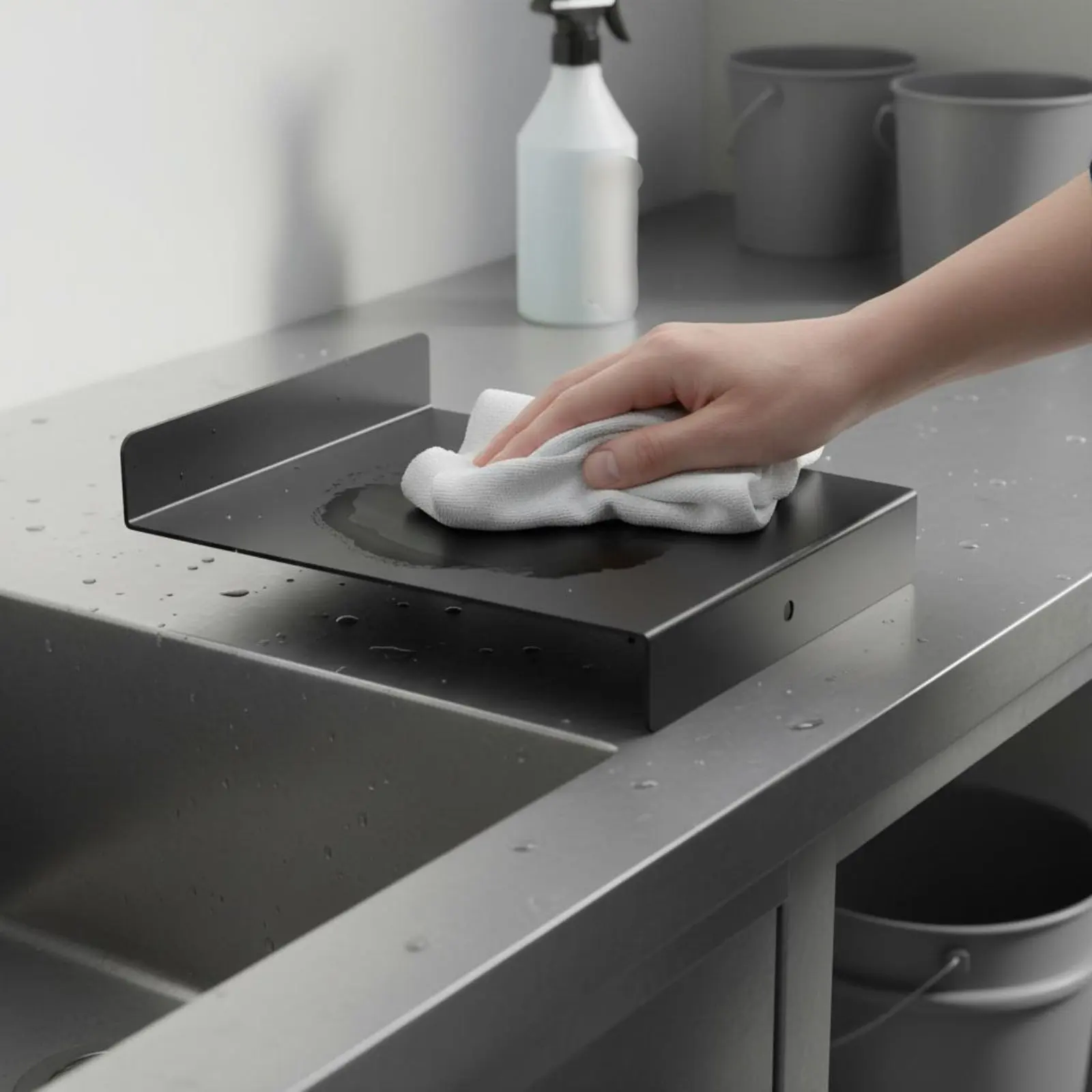 Bandeja portátil metálica para gatos y perros, diseño resistente - imagen 4