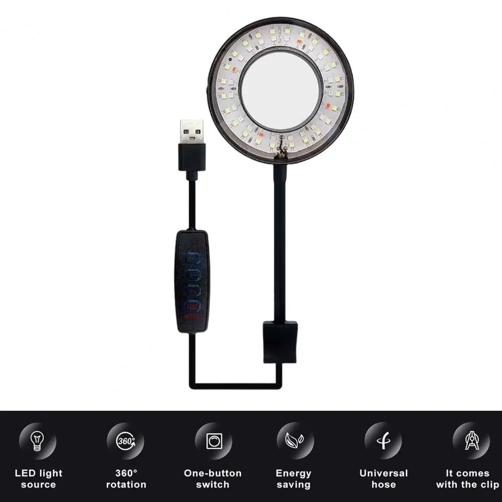 Luz Led versátil Plug-and-play para acuario, manguera ajustable de 360 grados, sin parpadeo, súper brillante - imagen 3