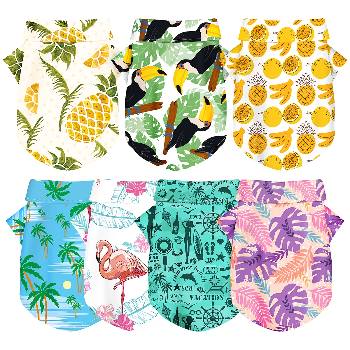 Camisa para perros de estilo hawaiano: atuendo de verano para perros pequeños, medianos y grandes: una ropa imprescindible para perros para el guardarropa de su mascota