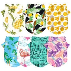 Camisa hawaiana de verano para perros