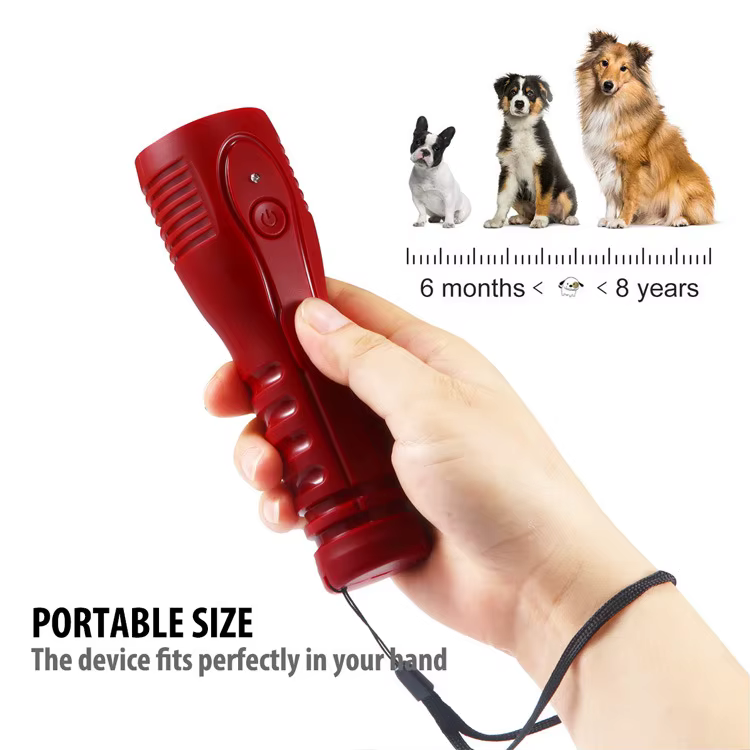 Repelente ultrasónico para perros con control por voz – Entrenador