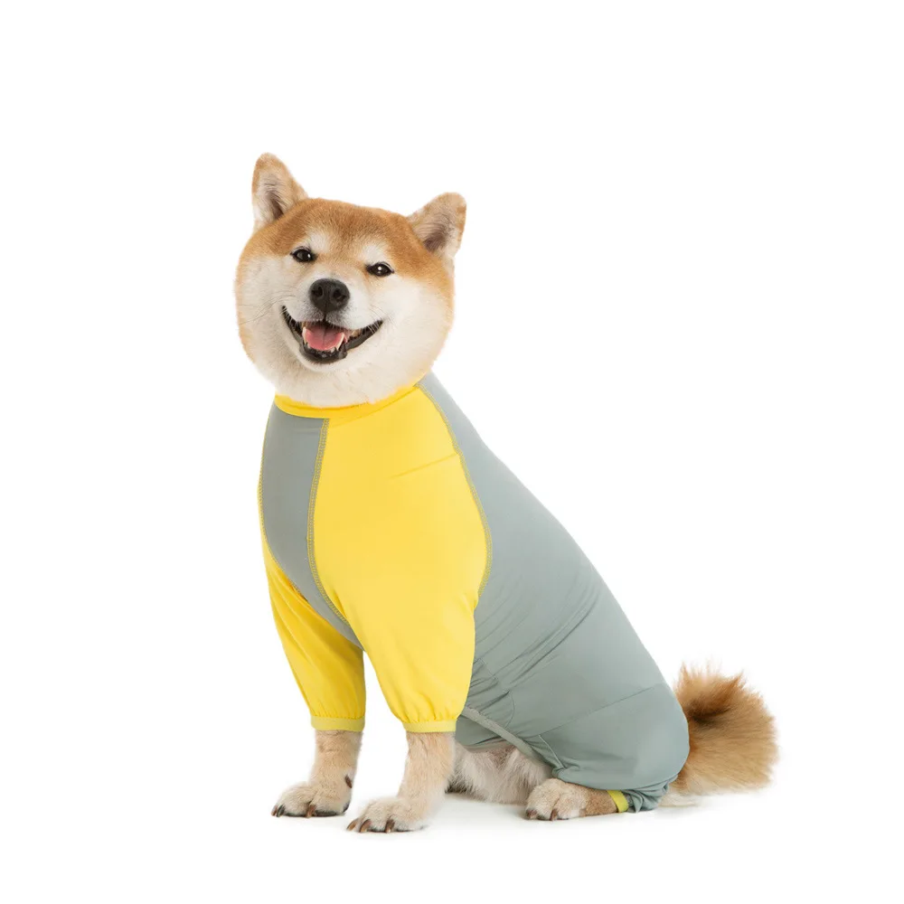 Pijamas de seda helada refrescante para perros, ropa suave y ligera para perros grandes, mono todo en uno para perros medianos y grandes, verano - imagen 4